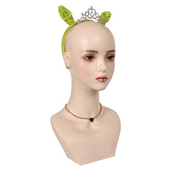 Movie Shrek Fiona Headband Tiara Necklace Set Cosplay Halloween Carnival Accessories Props