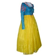 Movie Snow White Princess Gown Outfits Cosplay Costume Halloween Carnival Suit