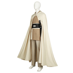 Movie Sol Jedi White Outfits Cosplay Costume Halloween Carnival Suit