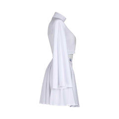 Movie Star Wars Leia Superheroine Dress Cosplay Costume Outfits Halloween Carnival Suit