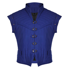 Movie Tangled Flynn Rider Medieval Blue Waistcoat Cosplay Costume Outfits Halloween Carnival Suit