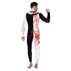 Movie Terrifier 3 (2024) Art the Clown Blood Clown Jumpsuit Outfits Cosplay Costume Halloween Carnival Suit