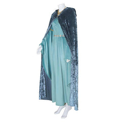 Movie The Lord of the Rings (2024) Galadriel Green Dress Outfits Cosplay Costume Halloween Carnival Suit
