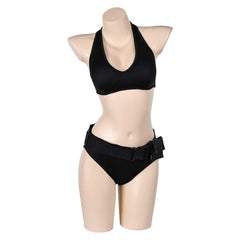 Movie Tomb Raider Lara Croft Black Swimsuit Outfits Cosplay Costume Halloween Carnival Suit