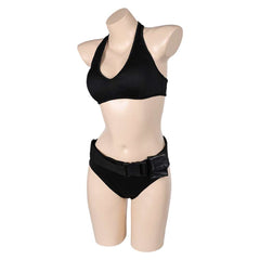 Movie Tomb Raider Lara Croft Black Swimsuit Outfits Cosplay Costume Halloween Carnival Suit