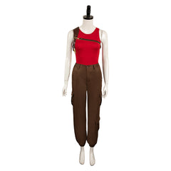 Movie Twisters (2024) Kate Carter Red Tank Top Set Outfits Cosplay Costume Halloween Carnival Suit