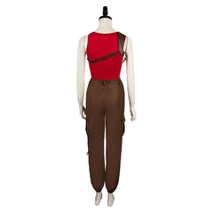 Movie Twisters (2024) Kate Carter Red Tank Top Set Outfits Cosplay Costume Halloween Carnival Suit