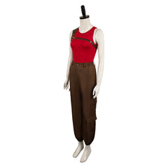 Movie Twisters (2024) Kate Carter Red Tank Top Set Outfits Cosplay Costume Halloween Carnival Suit