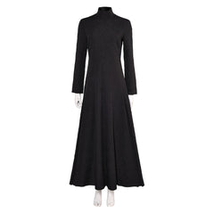 Movie Wicked (2024) Elphaba Witch Black Dress Outfit Cosplay Costume Halloween Carnival Suit