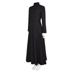 Movie Wicked (2024) Elphaba Witch Black Dress Outfit Cosplay Costume Halloween Carnival Suit