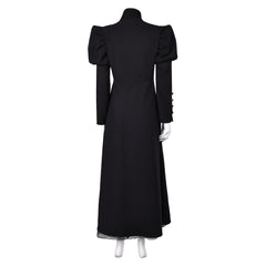 Movie Wicked (2024) Elphaba Witch Black Dress Outfits Cosplay Costume Halloween Carnival Suit 