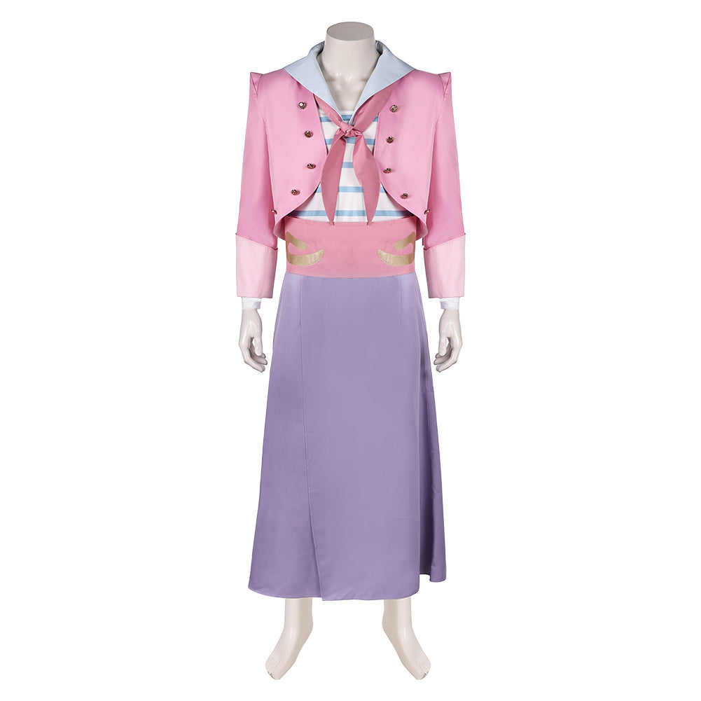 Movie Wicked (2024) Sailor Pink Outfits Cosplay Costume Halloween Carnival Suit 