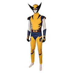 Movie X-Men Vajra Wolf Yellow Set Outfits Cosplay Costume Halloween Carnival Suit