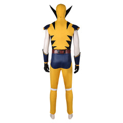 Movie X-Men Vajra Wolf Yellow Set Outfits Cosplay Costume Halloween Carnival Suit