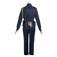 Movie Zootopia 2 Judy Hopps Blue Police Uniform Outfits Cosplay Costume Halloween Carnival Suit 