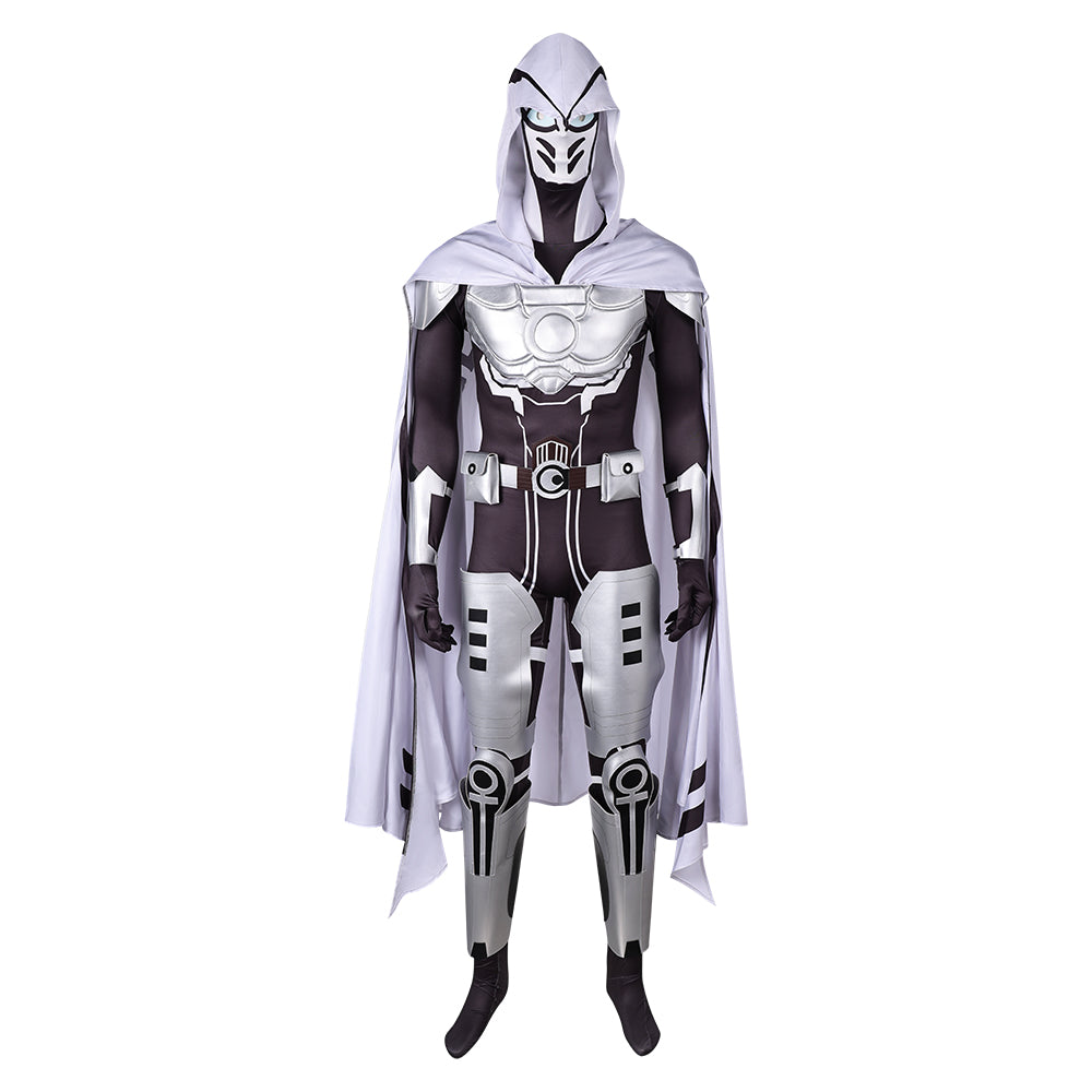 Mv Rivals (2024) Moon Knight White Cloak Jumpsuit Outfits Cosplay Costume Halloween Carnival Suit 