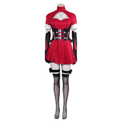 Mv Rivals (2024) Psylocke Blood Hunter Red Dress Set Outfits Cosplay Costume 