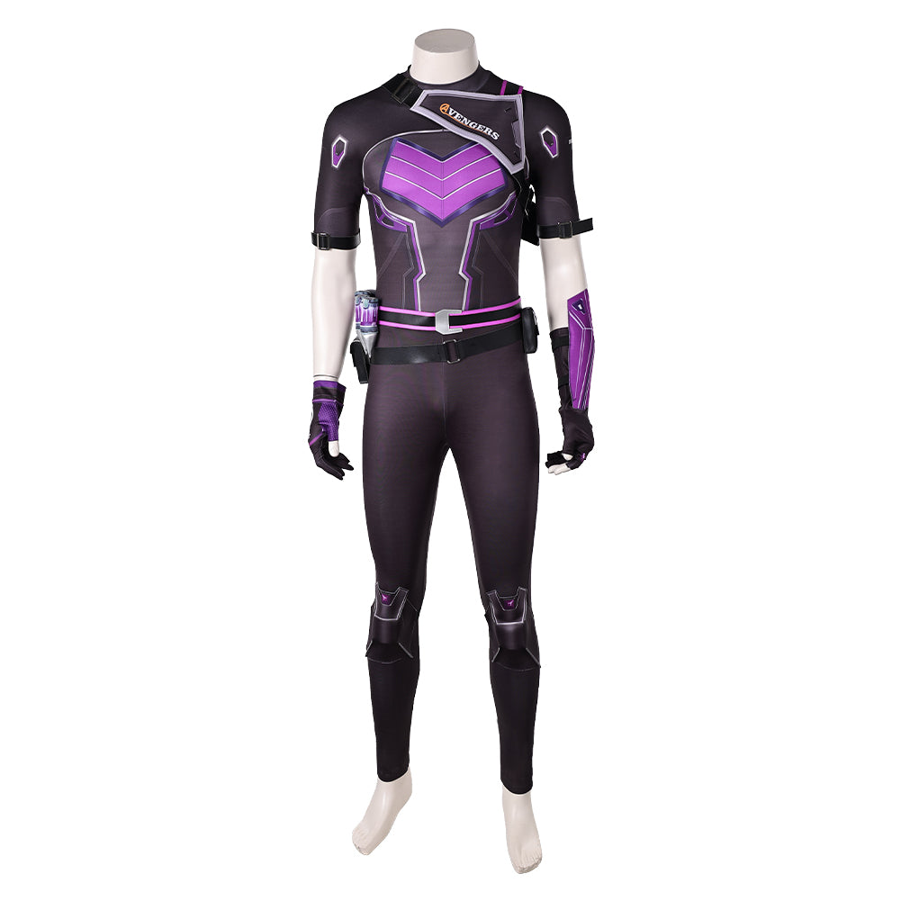 Mv Rivals (2025) Hawkeye Freefall Purple Jumpsuit Set Outfits Cosplay ...
