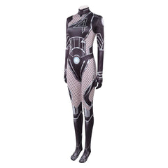 Mv Rivals (2025) Invisible Woman Black Fishnet Jumpsuit Outfits Cosplay Costume 
