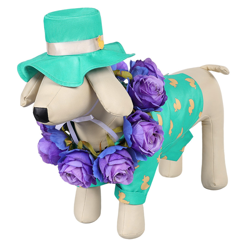 Mv Rivals (2025) Jeff The Land Shark Summer Beach Blue Set Pet Dog Outfits Cosplay Costume 