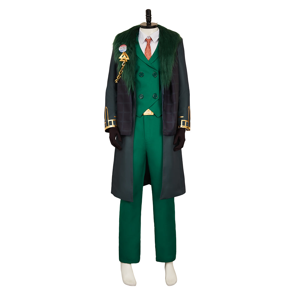 Mv Rivals (2025) Loki Green Presidential Suit Set Outfits Cosplay Costume 