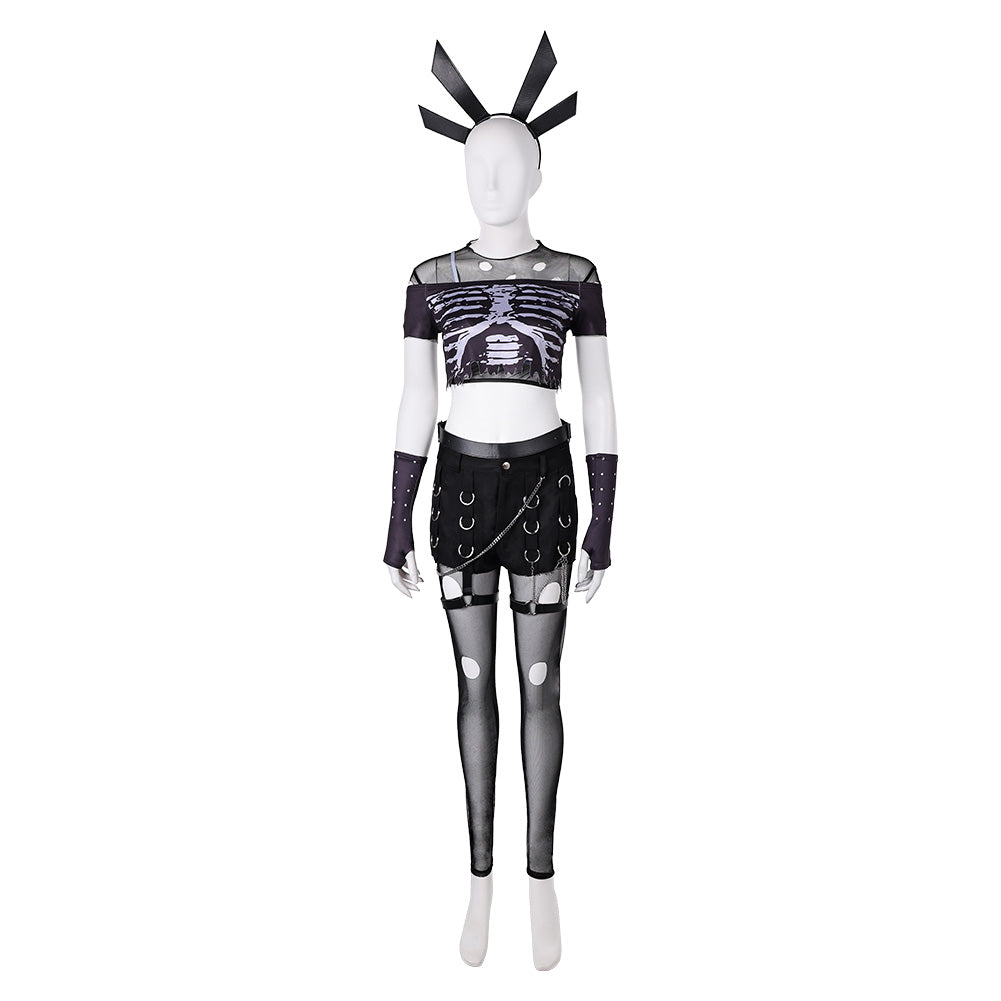 Mv Rivals (2025) Magik Black Skeleton Set Outfits Cosplay Costume 