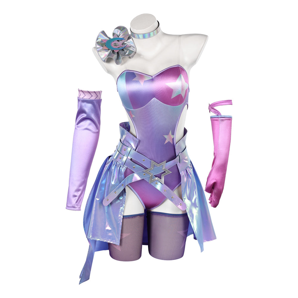 Mv Rivals (2026) Luna Snow Disco Pop Purple Set Outfits Cosplay Costume 