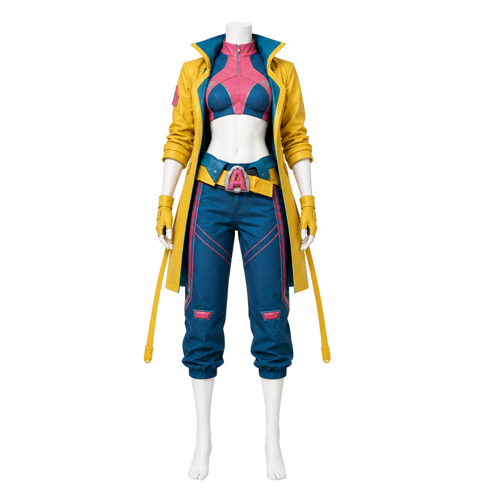 Mv Rivals Jubilee Yellow Blue Set Outfits Cosplay Costume Halloween Suit