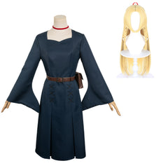 Anime Delicious In Dungeon 2024 Marcille Donato Blue Dress Cosplay Costume Outfits Halloween Carnival Suit