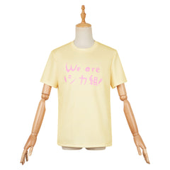 My Deer Friend Nokotan (2024) Noko Shikanoko Yellow T Shirt Outfits Cosplay Costume Halloween Carnival Suit 