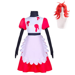 Hazbin Hotel (2024) Niffty Red Dress Outfits Cosplay Costume Halloween Carnival Suit