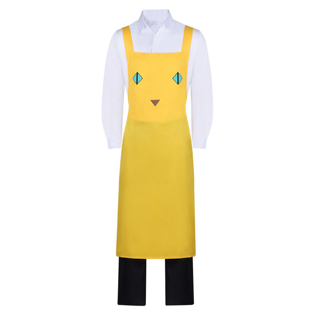 Nyaight of the Living Cat (2025) Gaku Yellow Apron Set Outfits Cosplay Costume 