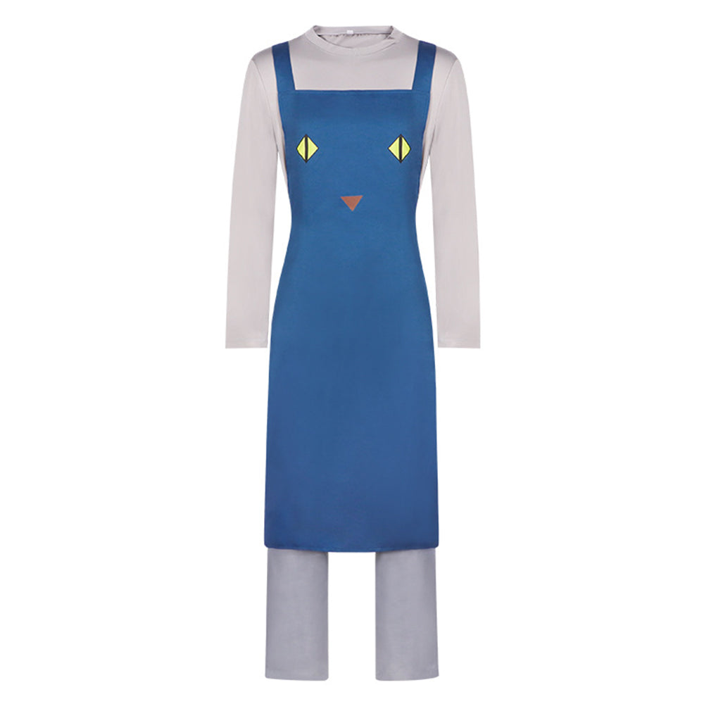 Nyaight of the Living Cat (2025) Kunagi Blue Apron Set Outfits Cosplay Costume 