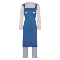 Nyaight of the Living Cat (2025) Kunagi Blue Apron Set Outfits Cosplay Costume 