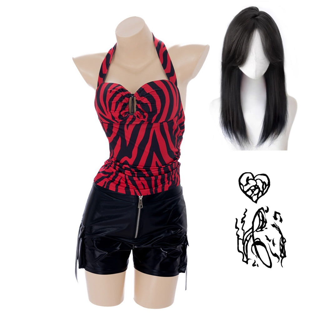 Obsession (2026) Nikki Freeman Red Black Set Outfits Halloween Cosplay Costume