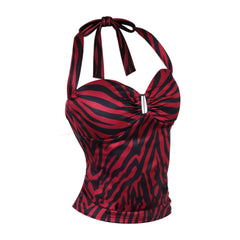 Obsession (2026) Nikki Freeman Red Black Striped Top Outfits Cosplay Costume