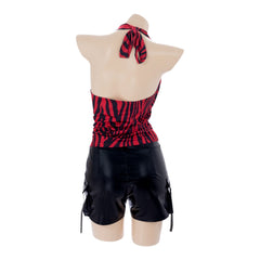 Obsession (2026) Nikki Red Striped Vest Top Outfits Cosplay Costume 