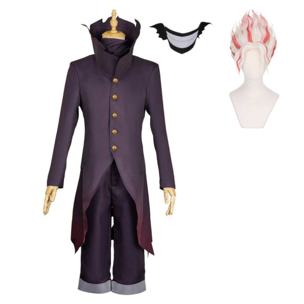 Dandadan (2024) Okarun Transformation Black Red Outfits Cosplay Costume