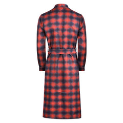 One Battle After Another (2025) Bob Ferguson Red Plaid Jacket Coat Cosplay Costume