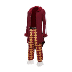 One Piece Bartolomeo Red Yellow Set Outfits Cosplay Costume Halloween Carnival Suit