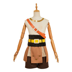 One Piece Elbaph Arc (2026) Luffy Brown Leather Set Outfits Cosplay Costume 