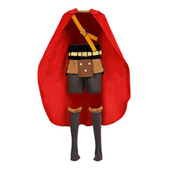 One Piece Elbaph Arc (2026) Luffy Red Brown Set Outfits Cosplay Costume