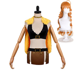 One Piece Elbaph Arc (2026) Nami Yellow Set Outfits Cosplay Costume