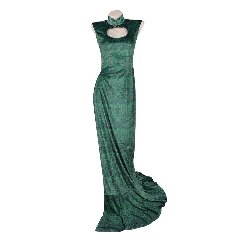 One Piece Heroines (2026) Boa Hancock Green Cheongsam ​Dress Outfits Cosplay Costume 