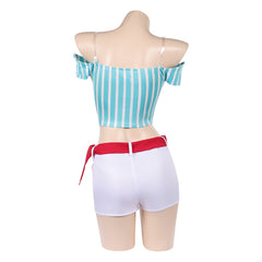 One Piece Heroines (2026) Nami Blue White Top Shorts Set Outfits Cosplay Costume 