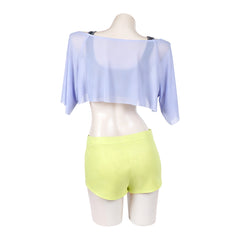 One Piece Heroines (2026) Uta Top Yellow Shorts Set Outfits Cosplay Costume