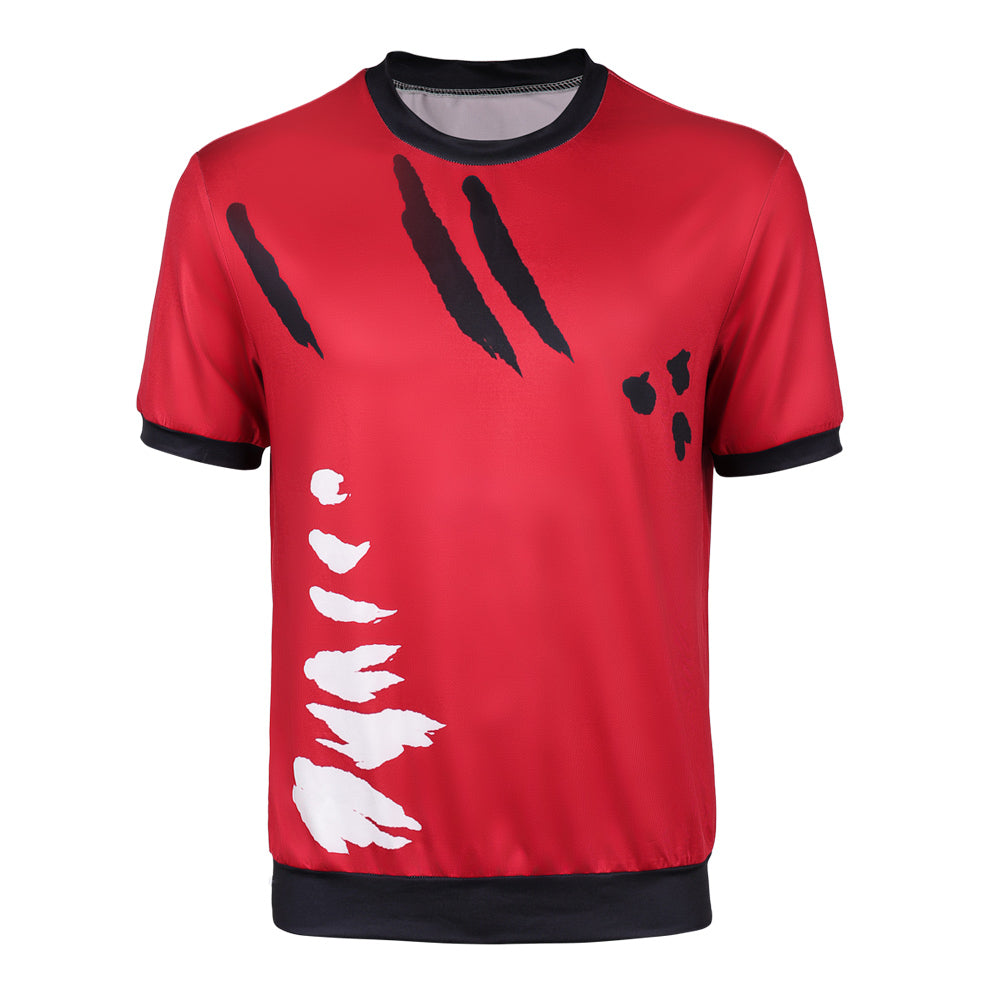 One Piece Live-action 2 (2026) Luffy Red Black T shirt Cosplay Costume 