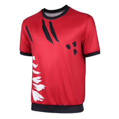One Piece Live-action 2 (2026) Luffy Red Black T shirt Cosplay Costume 