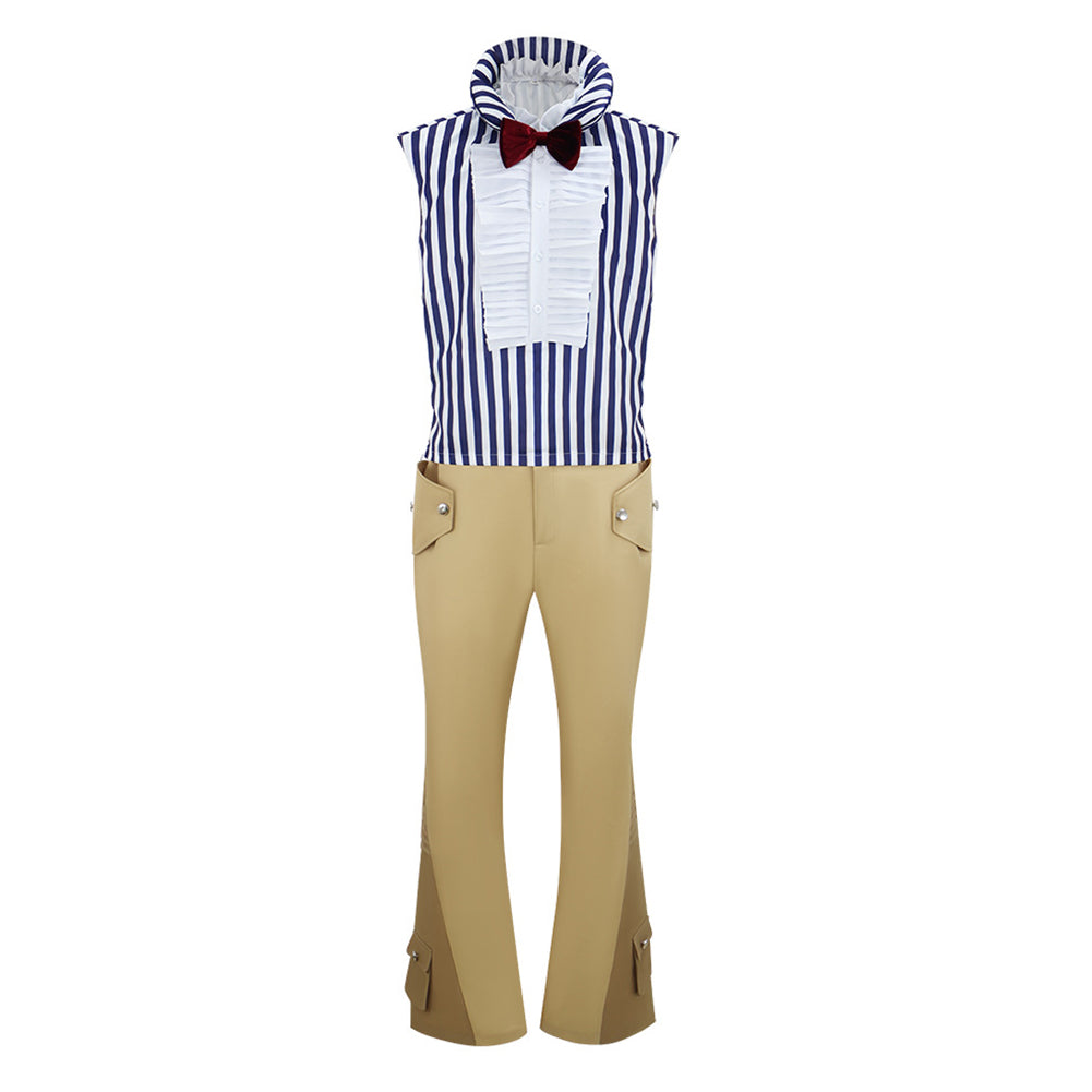 One Piece Live-action 2 (2026) Mr. 3 Galdino Blue Brown Set Outfits Cosplay Costume