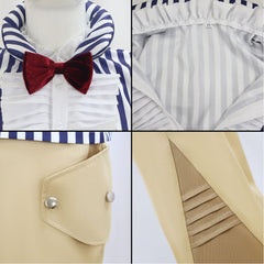 One Piece Live-action 2 (2026) Mr. 3 Galdino Blue Brown Set Outfits Cosplay Costume